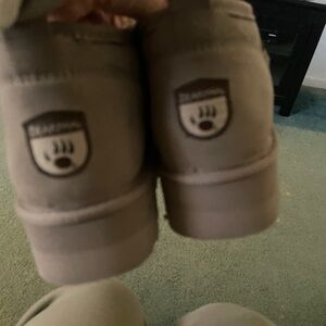 Bearpaw Taupe Suede Boots